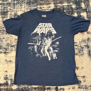 Star Wars Adult New T-Shirt - Classic New Hope Monocolor Movie Poster Pic
